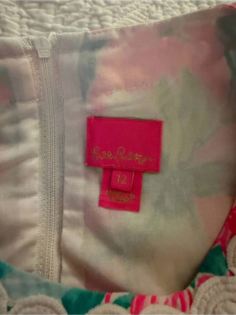 Lilly Pulitzer Tropical Floral Shift Dress - Pink & Teal